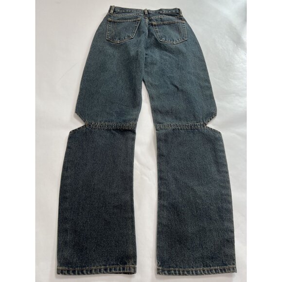 Women's Straight Leg Jeans - Black - Picture 4 of 5